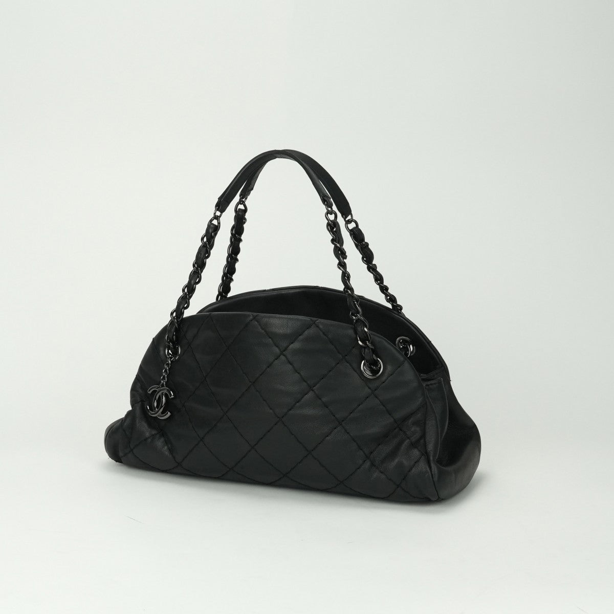 シャネル CHANEL マトラッセ ココマーク マドモアゼル バッグ ショルダーバッグ レザー ブラック Black 黒 ブラック金具 チェーンショルダーバッグ チェーンバッグ