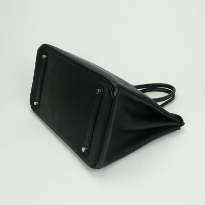 エルメス HERMES バーキン35 バーキン 35 バッグ トートバッグ コロマンデル ノワール Noir ブラック Black 黒 シルバー金具 ハンドバッグ シェーブル シェブルミゾル