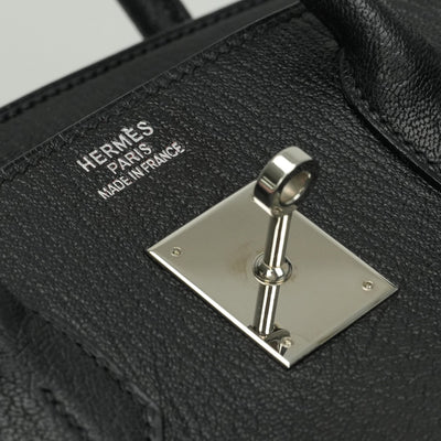 エルメス HERMES バーキン35 バーキン 35 バッグ トートバッグ コロマンデル ノワール Noir ブラック Black 黒 シルバー金具 ハンドバッグ シェーブル シェブルミゾル