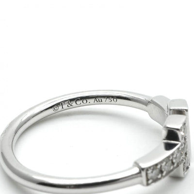 ティファニー TIFFANY&Co. ワイヤー リング Tワイヤー 18K ホワイトゴールド ティファニー T リング 指輪 750WG シルバー ダイヤモンド 　ホワイトゴールド