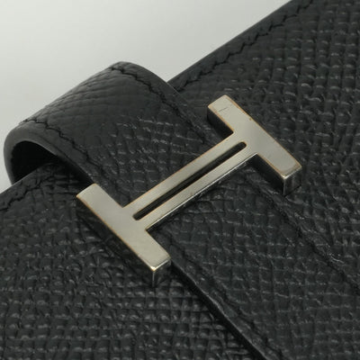 エルメス HERMES ベアンスフレ ベアン スフレ 財布 長財布 ロングウォレット エプソン ノワール Noir ブラック Black 黒 シルバー金具 ヴォーエプソン