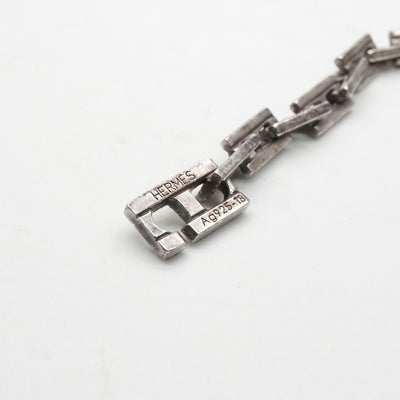 エルメス HERMES ヘラクレス ブレスレット バングル カフ 925 銀 ヘラクレスMM　ヘラクレス18