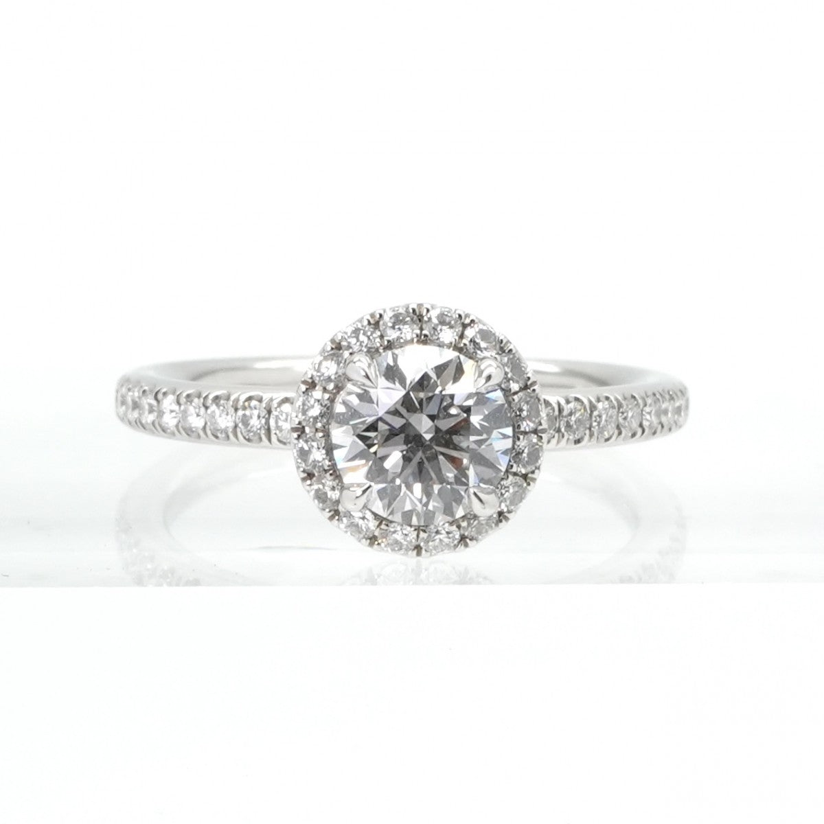 HARRY WINSTON 해리 윈스턴 라운드 컷 마이크로 포장 반지 라운드 컷 마이크로 포장 반지 해리 윈스턴 링 PT950 실버 약혼 반지 약혼 반지 플래티넘 다이아몬드