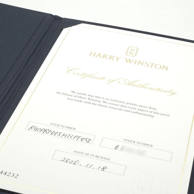 HARRY WINSTON 해리 윈스턴 라운드 컷 마이크로 포장 반지 라운드 컷 마이크로 포장 반지 해리 윈스턴 링 PT950 실버 약혼 반지 약혼 반지 플래티넘 다이아몬드