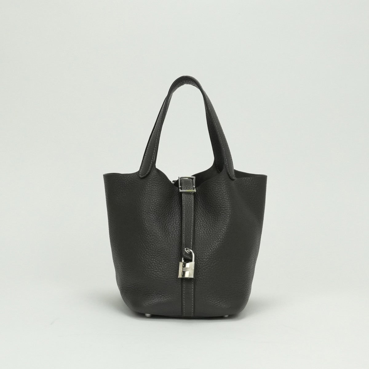 エルメス HERMES ピコタンロックPM ピコタンロック PM バッグ トートバッグ トリヨンクレマンス エタン Etain グレー gray シルバー金具 ハンドバッグ ピコタン ピコタンPM