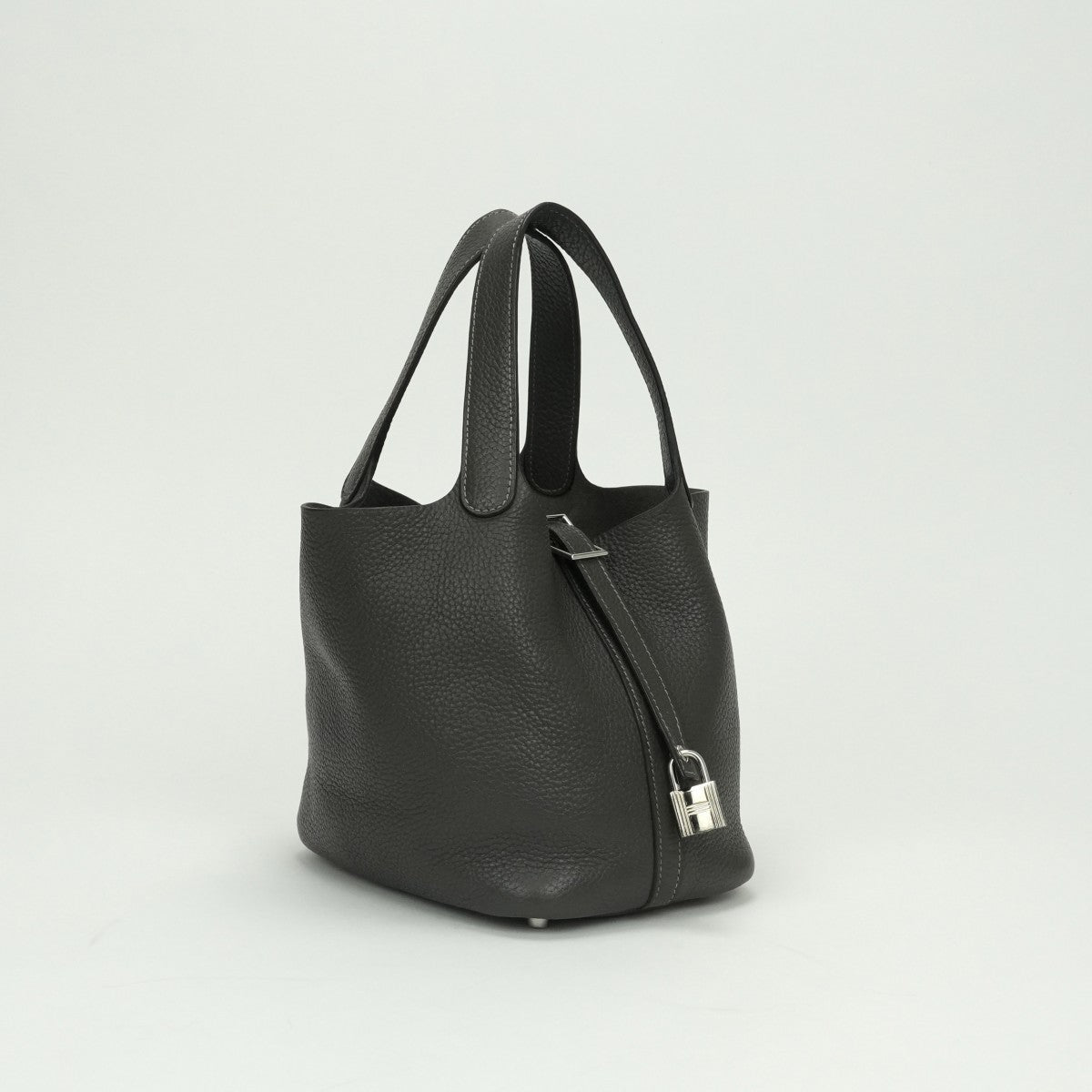 エルメス HERMES ピコタンロックPM ピコタンロック PM バッグ トートバッグ トリヨンクレマンス エタン Etain グレー gray シルバー金具 ハンドバッグ ピコタン ピコタンPM