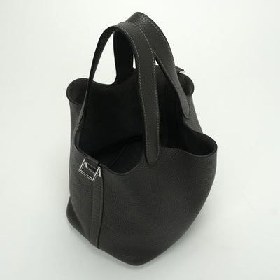 エルメス HERMES ピコタンロックPM ピコタンロック PM バッグ トートバッグ トリヨンクレマンス エタン Etain グレー gray シルバー金具 ハンドバッグ ピコタン ピコタンPM