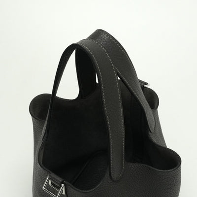 エルメス HERMES ピコタンロックPM ピコタンロック PM バッグ トートバッグ トリヨンクレマンス エタン Etain グレー gray シルバー金具 ハンドバッグ ピコタン ピコタンPM