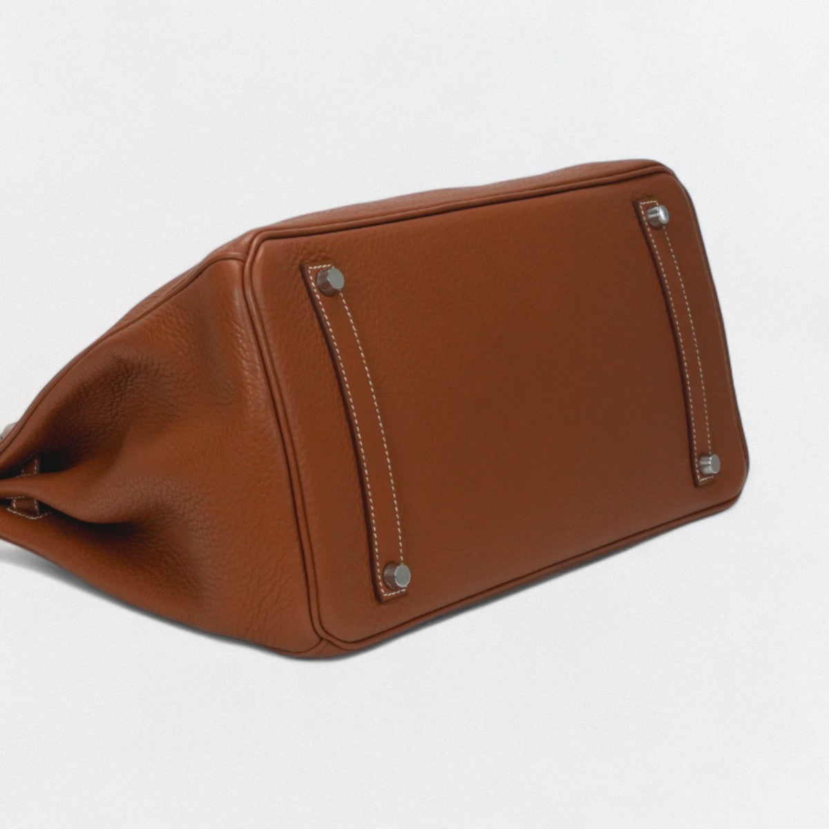 エルメス HERMES バーキン35 バーキン 35 バッグ トートバッグ トリヨンクレマンス ゴールド Gold ブラウン 茶 シルバー金具 ハンドバッグ