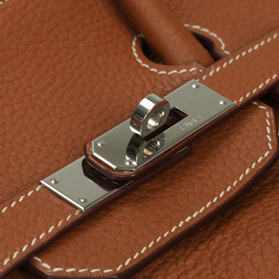 エルメス HERMES バーキン35 バーキン 35 バッグ トートバッグ トリヨンクレマンス ゴールド Gold ブラウン 茶 シルバー金具 ハンドバッグ