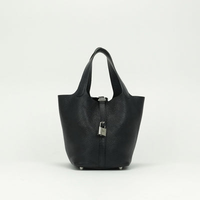 エルメス HERMES ピコタンロックPM ピコタンロック PM ピコタンPM ピコタンロック18 バッグ トートバッグ トリヨンクレマンス ノワール Noir ブラック black 黒 シルバー金具