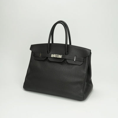 エルメス HERMES バーキン35 バーキン 35 バッグ トートバッグ フィヨルド グラファイト Graphite グレー Gray シルバー金具 ハンドバッグ