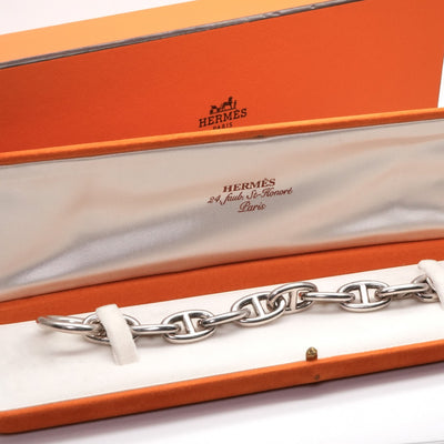 エルメス HERMES シェーヌ ブレスレット バングル カフ 925 銀