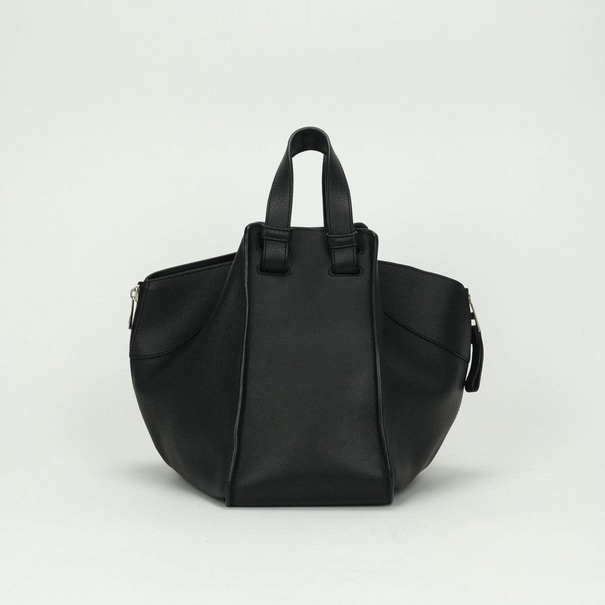 LOEWE LOEWE 해먹 작은 가방 토트 백 레더 블랙 흑실버 하드웨어 핸드백
