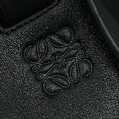 LOEWE LOEWE 해먹 작은 가방 토트 백 레더 블랙 흑실버 하드웨어 핸드백
