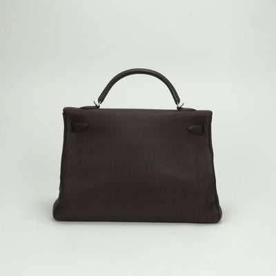 エルメス HERMES ケリー40 ケリー 40 バッグ トートバッグ ショルダーバッグ トゴ ショコラ Chocolate ブラウン Brown 茶 シルバー金具 ハンドバッグ 2way 内縫い V字金具 新型