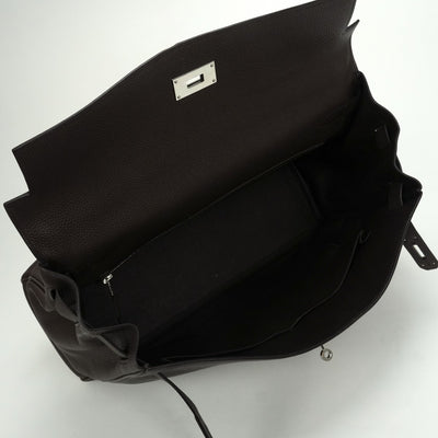 エルメス HERMES ケリー40 ケリー 40 バッグ トートバッグ ショルダーバッグ トゴ ショコラ Chocolate ブラウン Brown 茶 シルバー金具 ハンドバッグ 2way 内縫い V字金具 新型