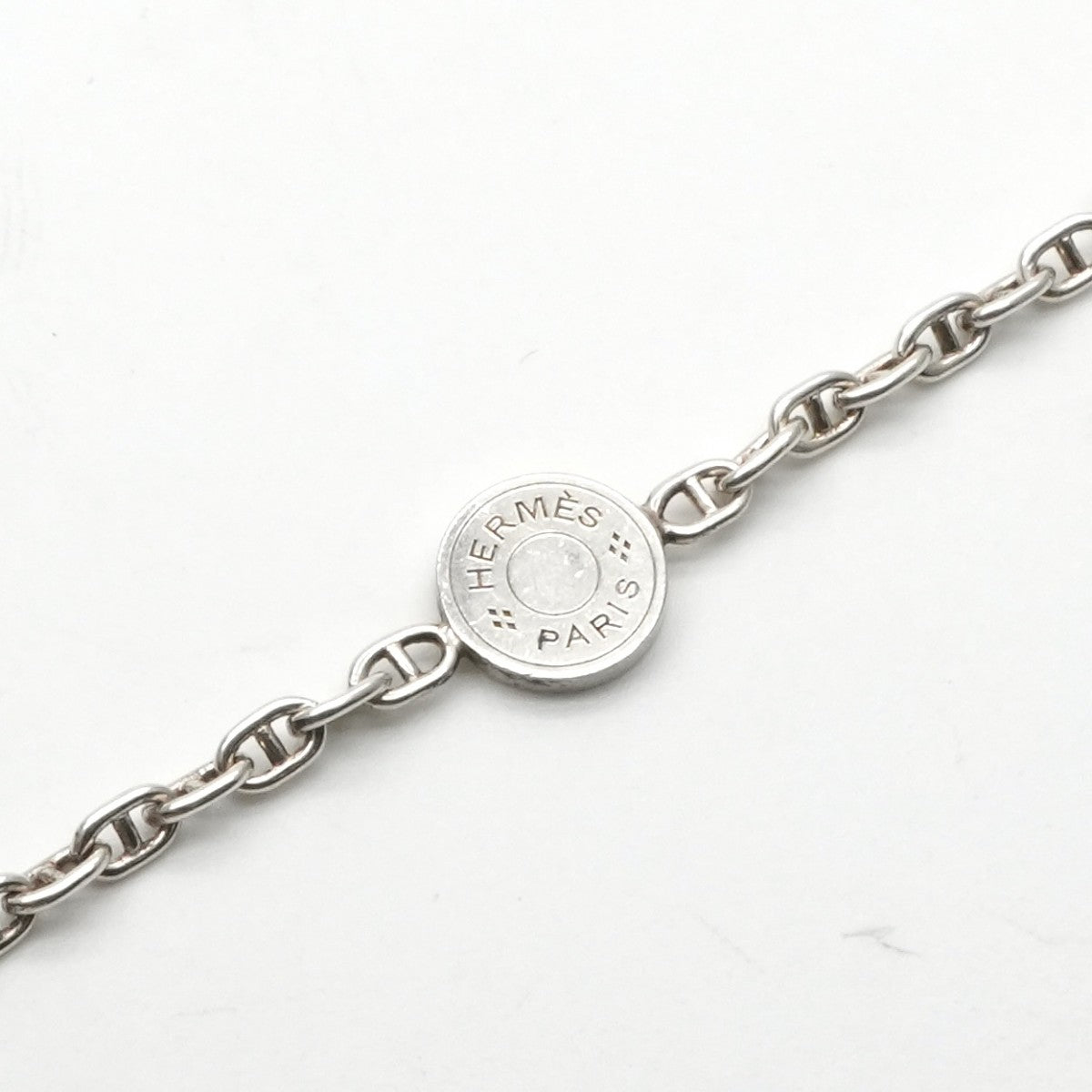 エルメス HERMES シェーヌダンクル ネックレス ペンダント チョーカー 925 銀 ミニシェーヌダンクル