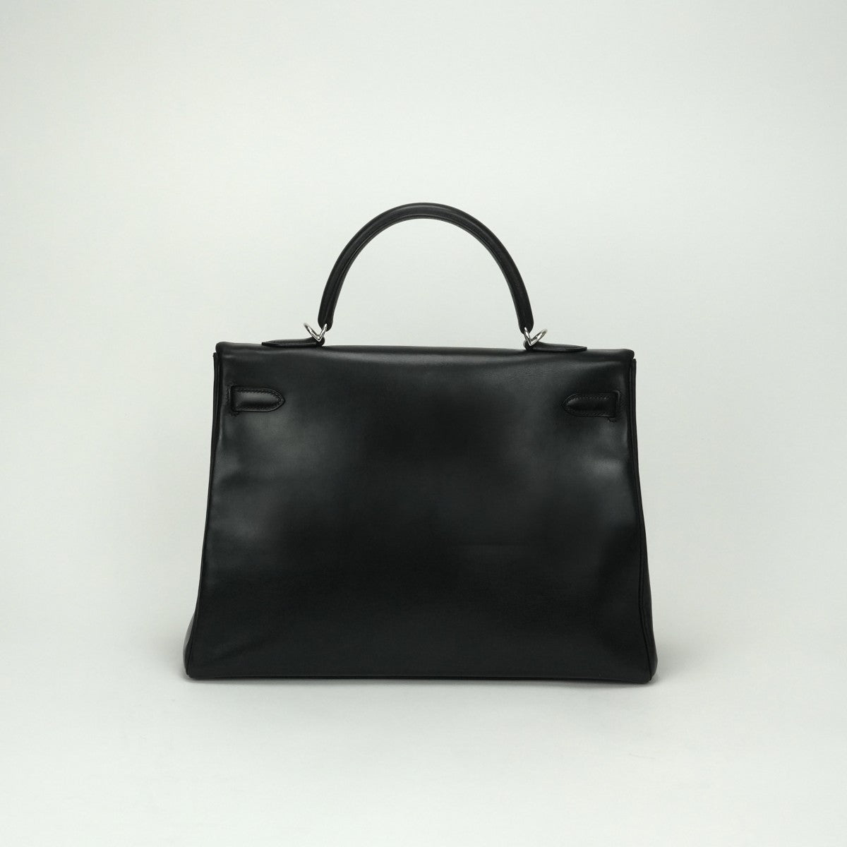 エルメス HERMES ケリー35 ケリー 35 バッグ トートバッグ ショルダーバッグ ボックスカーフ ノワール Noir ブラック Black 黒 シルバー金具 内縫い ハンドバッグ 2WAYバッグ V字金具