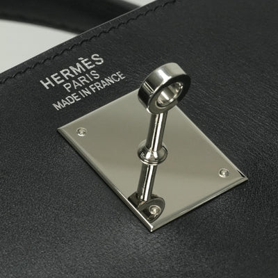 エルメス HERMES ケリー35 ケリー 35 バッグ トートバッグ ショルダーバッグ ボックスカーフ ノワール Noir ブラック Black 黒 シルバー金具 内縫い ハンドバッグ 2WAYバッグ V字金具