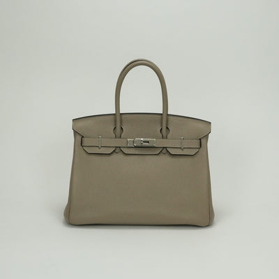 エルメス HERMES バーキン30 バーキン 30 バッグ トートバッグ トゴ トゥルティエールグレー Gristourterelle グレー Gray シルバー金具 ハンドバッグ