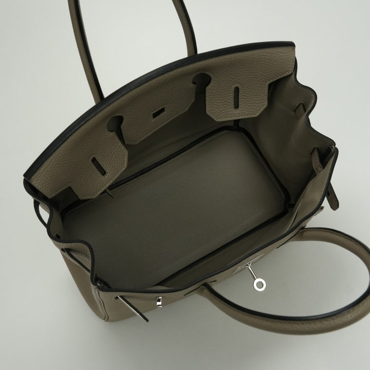 エルメス HERMES バーキン30 バーキン 30 バッグ トートバッグ トゴ トゥルティエールグレー Gristourterelle グレー Gray シルバー金具 エルメス HERMES バーキン30 バーキン 30 バッグ トートバッグ トゴ