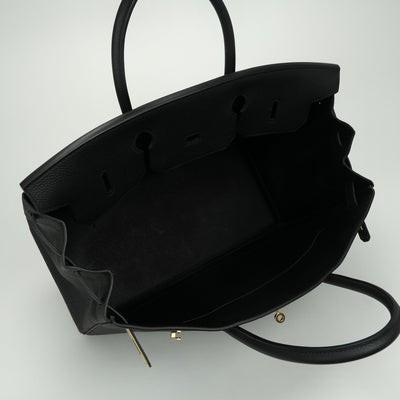 エルメス HERMES バーキン40 バーキン 40 バッグ トートバッグ トゴ ノワール Noir ブラック Black 黒 ゴールド金具 ハンドバッグ