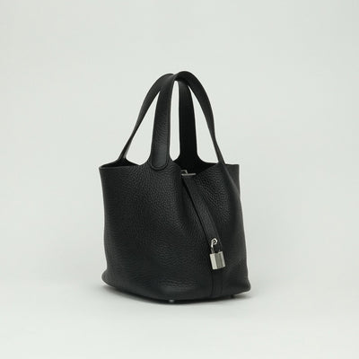 エルメス HERMES ピコタンロックPM ピコタンロック PM バッグ トートバッグ トリヨンクレマンス ノワール noir ブラック Black 黒 シルバー金具 ピコタン ハンドバッグ ピコタンロック18 ピコタン18