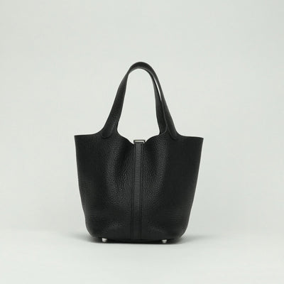 エルメス HERMES ピコタンロックPM ピコタンロック PM バッグ トートバッグ トリヨンクレマンス ノワール noir ブラック Black 黒 シルバー金具 ピコタン ハンドバッグ ピコタンロック18 ピコタン18