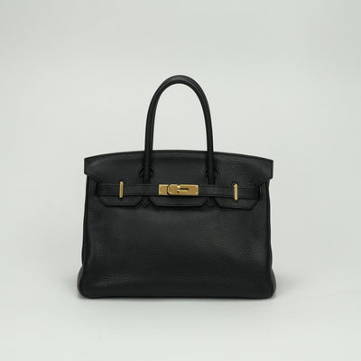 エルメス HERMES バーキン30 バーキン 30 バッグ トートバッグ トリヨンクレマンス ノワール Noir ブラック BLACK 黒 ゴールド金具