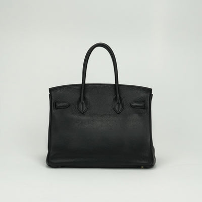 エルメス HERMES バーキン30 バーキン 30 バッグ トートバッグ トリヨンクレマンス ノワール Noir ブラック BLACK 黒 ゴールド金具