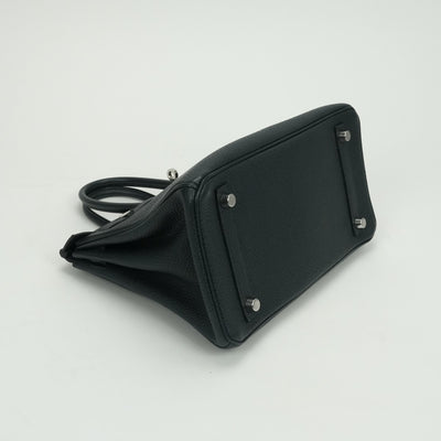エルメス HERMES バーキン25 バーキン 25 バッグ トートバッグ トゴ ヴェールルソー Vertrousseau グリーン green 緑 シルバー金具 ハンドバッグ