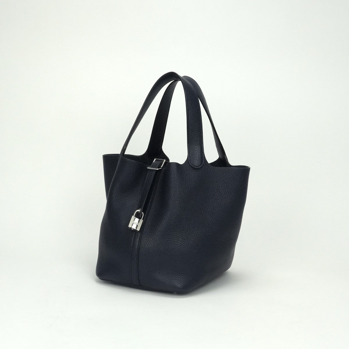 エルメス HERMES ピコタンロックMM ピコタンロック MM ピコタンロック22 バッグ トートバッグ トリヨンクレマンス ブルーニュイ Bluenuit ネイビー Navy 紺 シルバー金具 ハンドバッグ ピコタン22 ピコタンMM