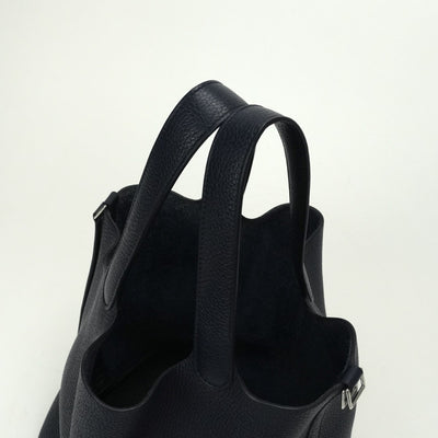 エルメス HERMES ピコタンロックMM ピコタンロック MM ピコタンロック22 バッグ トートバッグ トリヨンクレマンス ブルーニュイ Bluenuit ネイビー Navy 紺 シルバー金具 ハンドバッグ ピコタン22 ピコタンMM