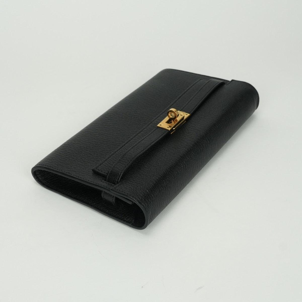 エルメス HERMES ケリーウォレットトゥーゴー ケリーウォレット トゥーゴー シェブルミゾル 財布 長財布 ロングウォレット シェーブル ノワール noir ブラック black 黒 ゴールド金具 ショルダーウォレット