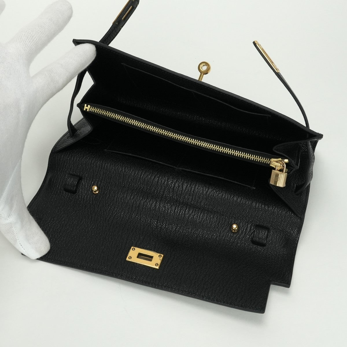 エルメス HERMES ケリーウォレットトゥーゴー ケリーウォレット トゥーゴー シェブルミゾル 財布 長財布 ロングウォレット シェーブル ノワール noir ブラック black 黒 ゴールド金具 ショルダーウォレット