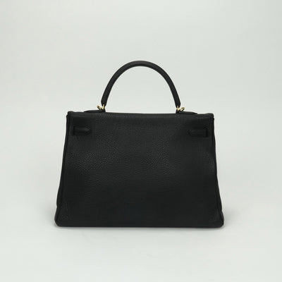 エルメス HERMES ケリー35 ケリー 35 バッグ トートバッグ トゴ ノワール Noir ブラック Black 黒 ゴールド金具 ハンドバッグ 内縫い V字金具 新型