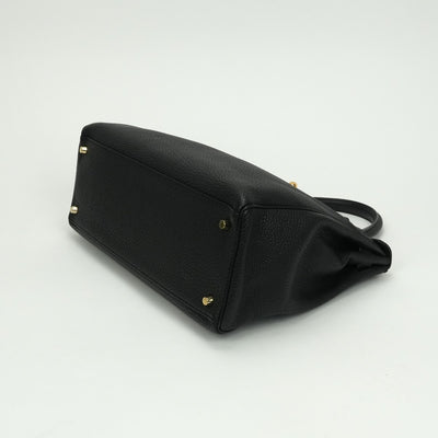 エルメス HERMES ケリー35 ケリー 35 バッグ トートバッグ トゴ ノワール Noir ブラック Black 黒 ゴールド金具 ハンドバッグ 内縫い V字金具 新型