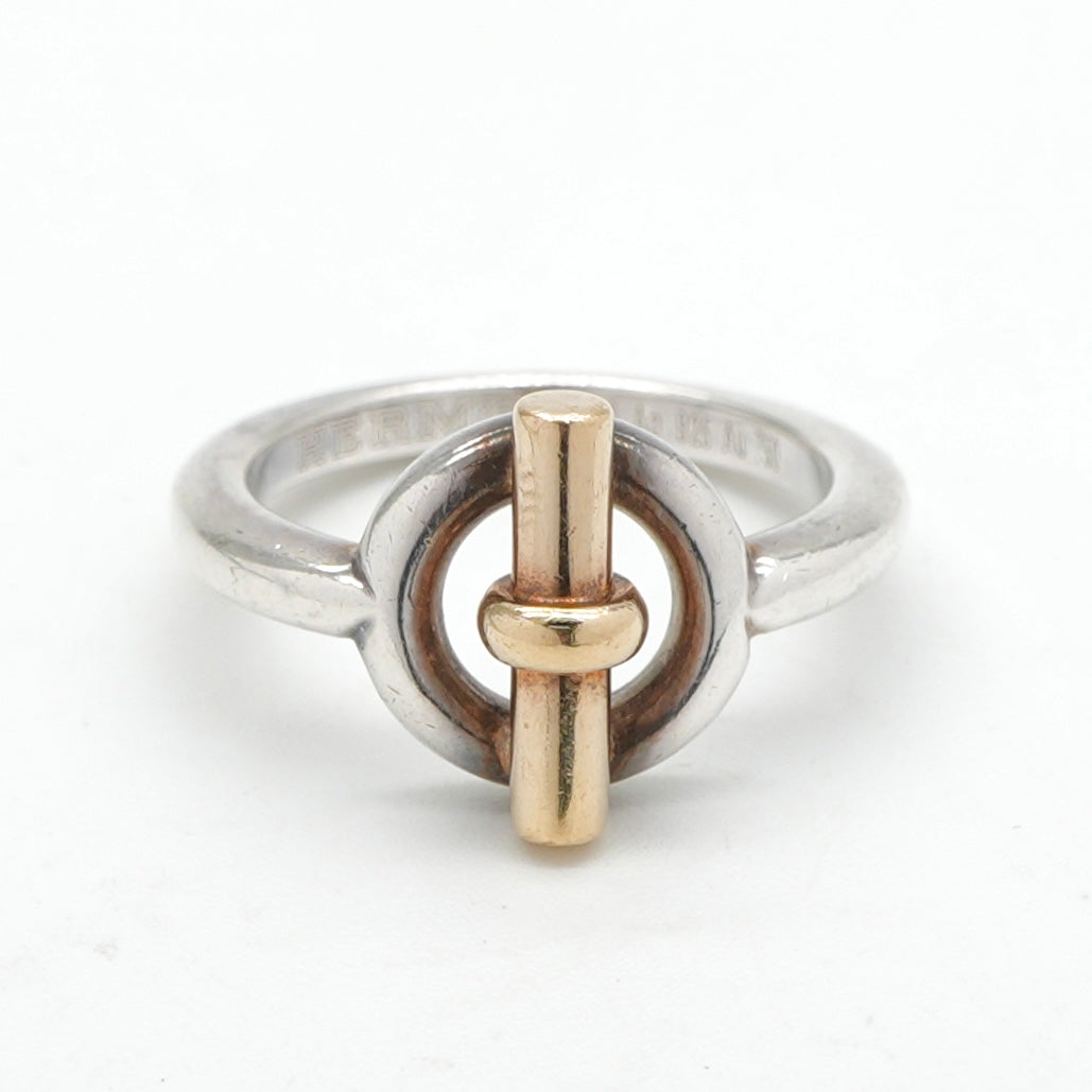 エルメス HERMES エシャペ リング 指輪 Ag925/Au750 シルバー アクセサリー　指輪