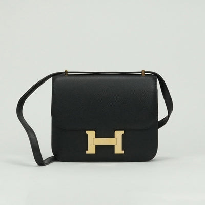 エルメス HERMES コンスタンス3 ミニ18 コンスタンス 3 ミニ18 バッグ ショルダーバッグ エプソン ノワール Noir ブラック Black 黒 ゴールド金具 コンスタンスミニ コンスタンス18 ヴォーエプソン