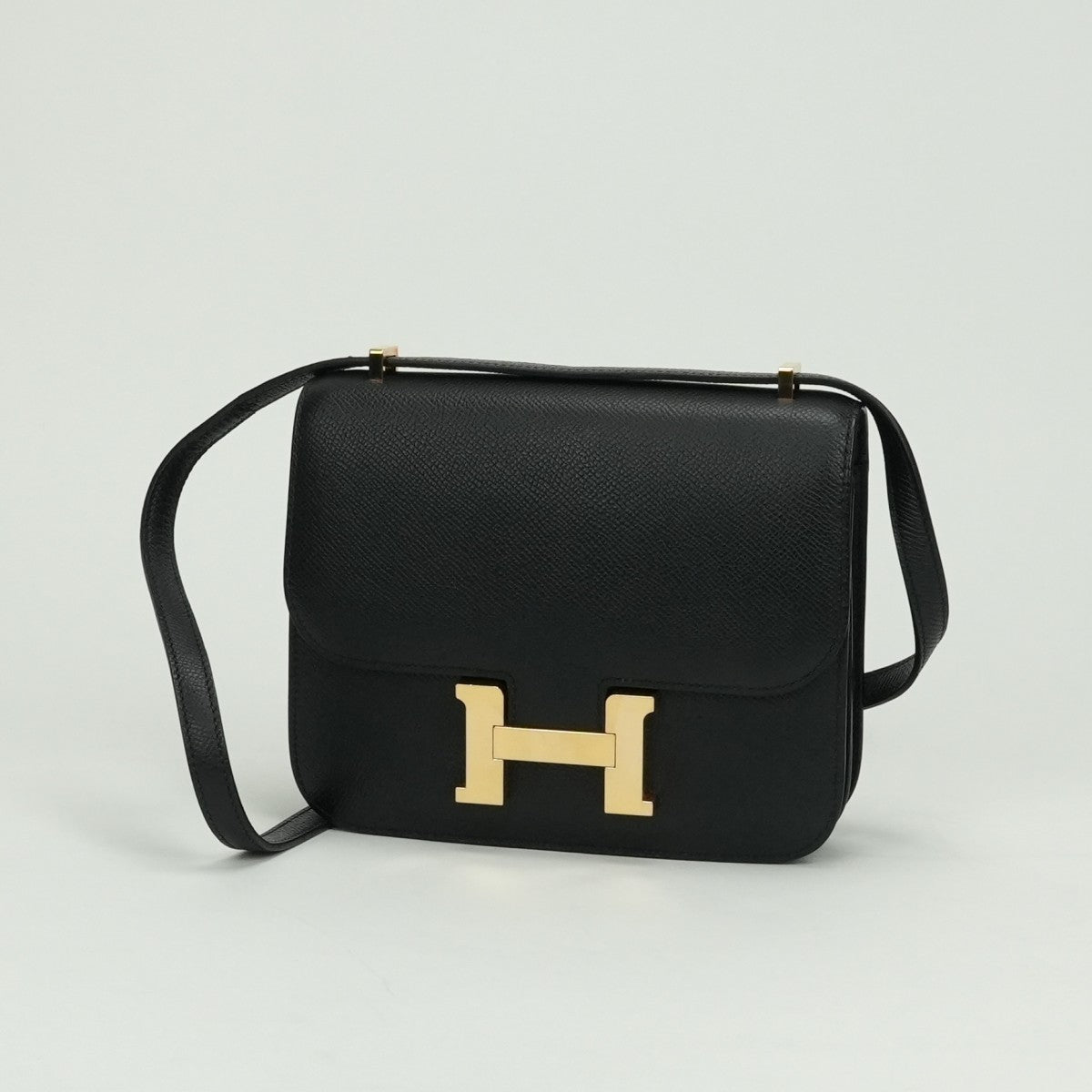 エルメス HERMES コンスタンス3 ミニ18 コンスタンス 3 ミニ18 バッグ ショルダーバッグ エプソン ノワール Noir ブラック Black 黒 ゴールド金具 コンスタンスミニ コンスタンス18 ヴォーエプソン