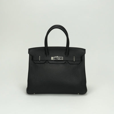 HERMES HERMES Birkin 30 Birkin 30 Tote bag Togo Noir Noir Black Black Silver Metal Fittings Handbag