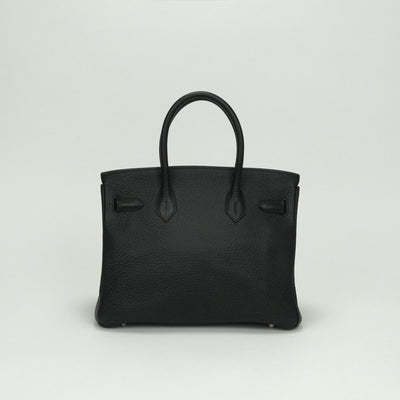 HERMES HERMES Birkin 30 Birkin 30 Tote bag Togo Noir Noir Black Black Silver Metal Fittings Handbag