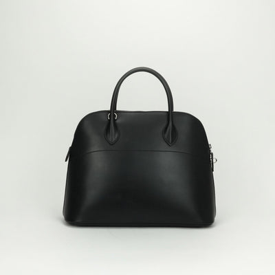 HERMES HERMES Bolide 35 Bolide 35 Bag, Tote Bag, Shoulder Bag, Box Calf, Noir, Black, Black, Silver Fittings, Handbag, 2WAY