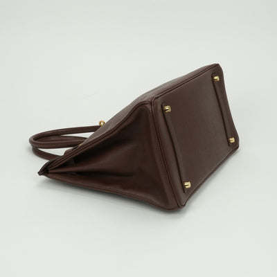 エルメス HERMES バーキン35 バーキン 35 バッグ トートバッグ アルデンヌ ブラウン Brown 茶 ゴールド金具
