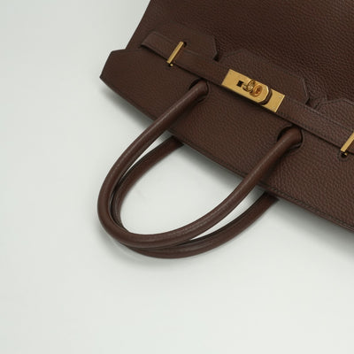 エルメス HERMES バーキン35 バーキン 35 バッグ トートバッグ アルデンヌ ブラウン Brown 茶 ゴールド金具