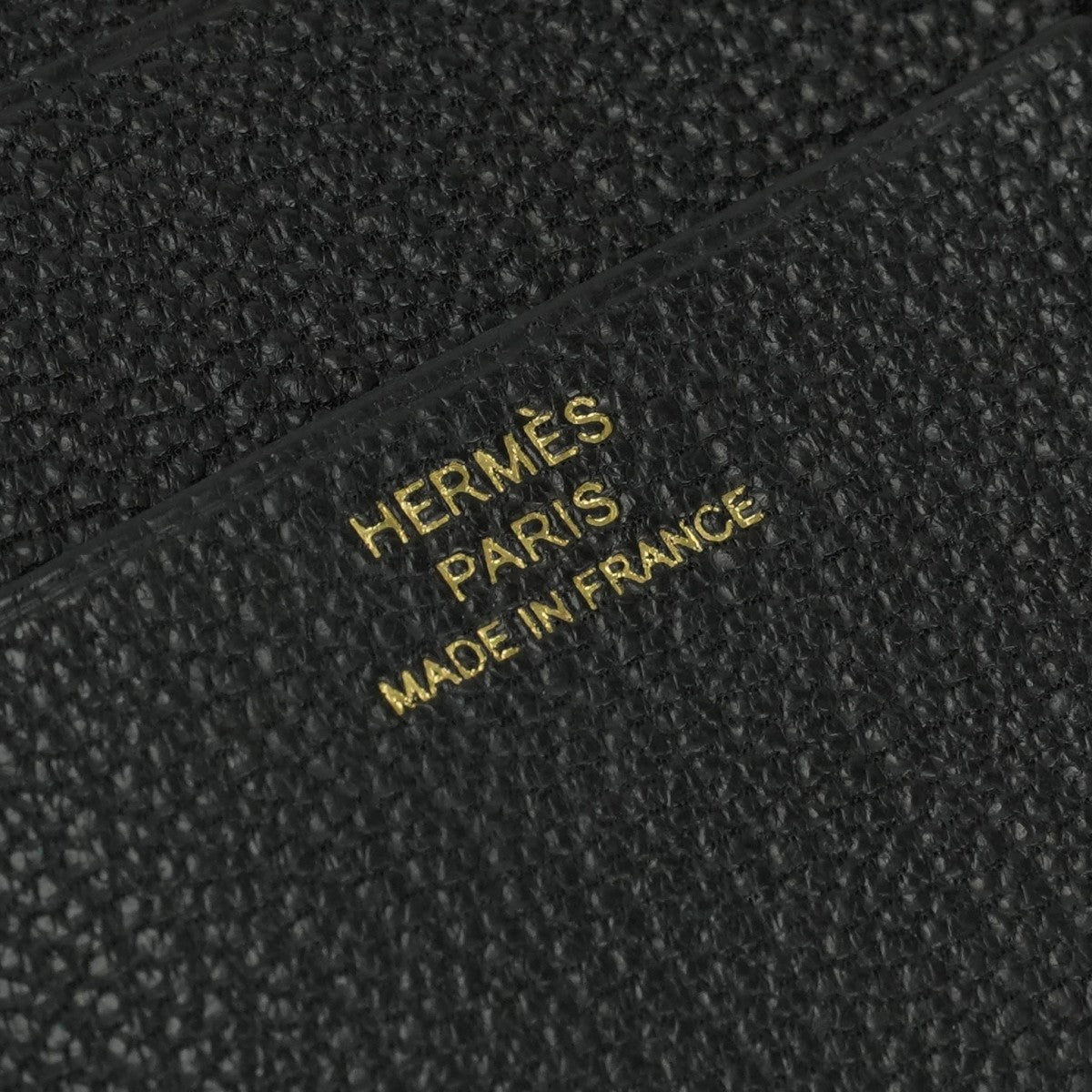 エルメス HERMES ベアンコンビネ ベアン 財布 三つ折り財布 ミニ財布 ミニウォレット シェブルミゾル ノワール noir ブラック black 黒 ゴールド金具 シェーブル