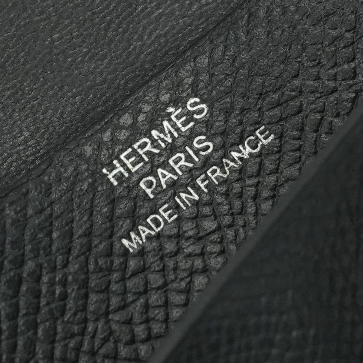 エルメス HERMES ベアンミニ ベアン ミニ 財布 二つ折り財布 ミニ財布 ミニウォレット エプソン ノワール　noir ブラック 黒 シルバー金具 ヴォーエプソン コンパクト財布 ミニ財布