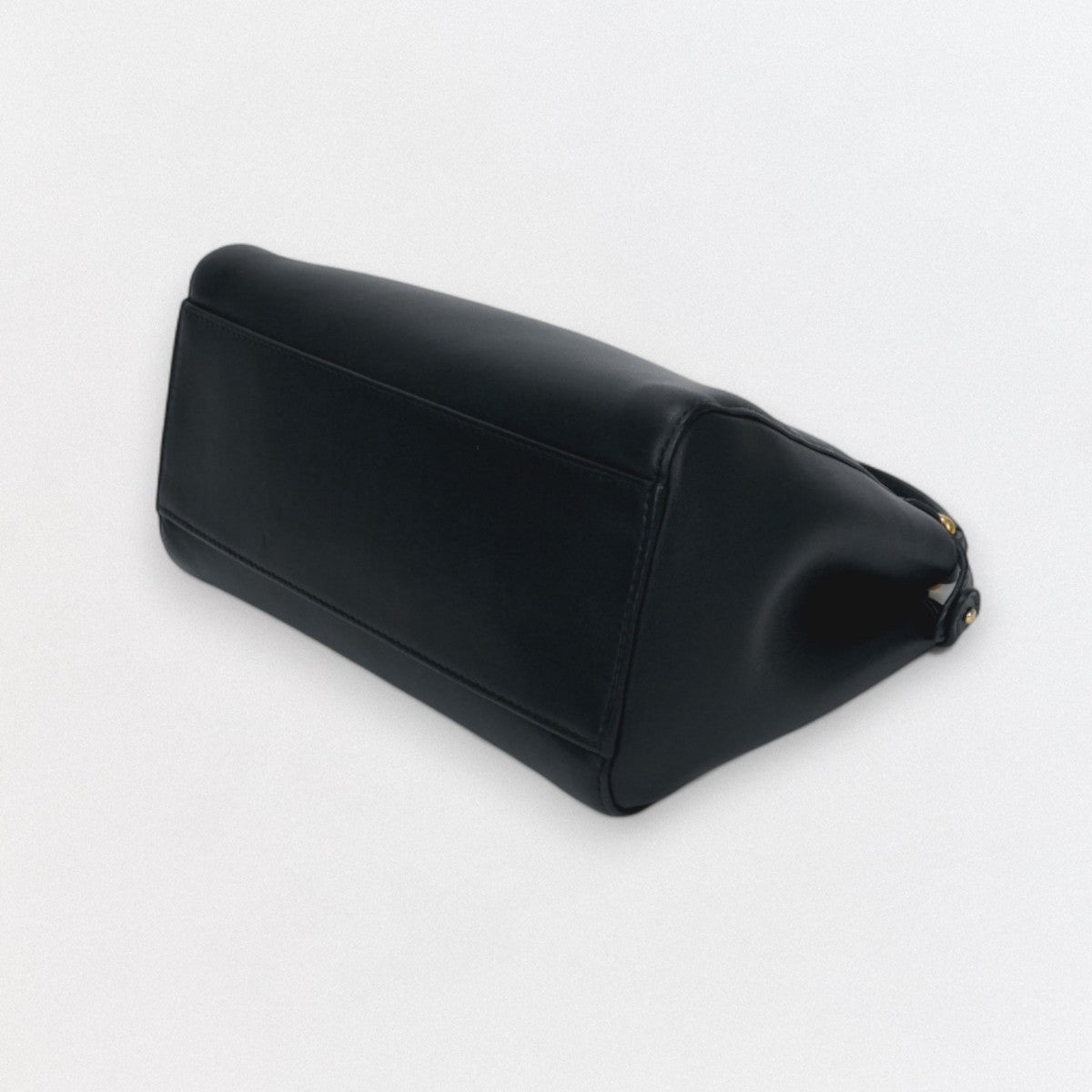 フェンディ FENDI ピーカブー スモール ミニピーカブー ピーカブーミニ バッグ トートバッグ ショルダーバッグ レザー ブラック Black 黒 ゴールド金具 ハンドバッグ 2way