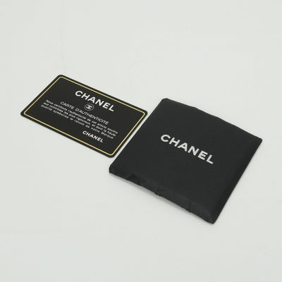 CHANEL 샤넬 동백 가방 토트 가방 램스킨 블랙 블랙 실버 메탈 피팅 핸드백
